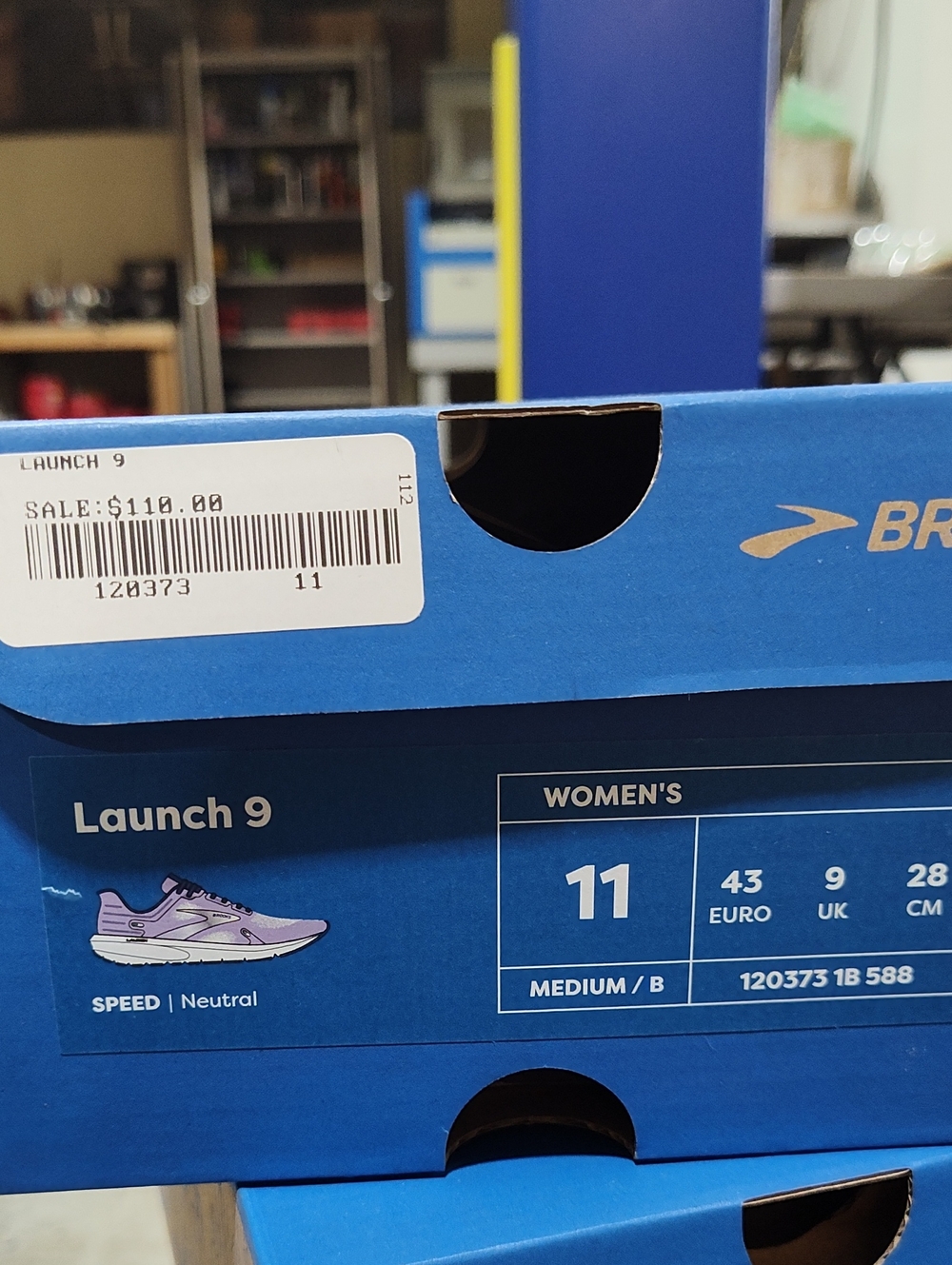 Brooks Launch 9 Women's Running Shoes - Purple- New